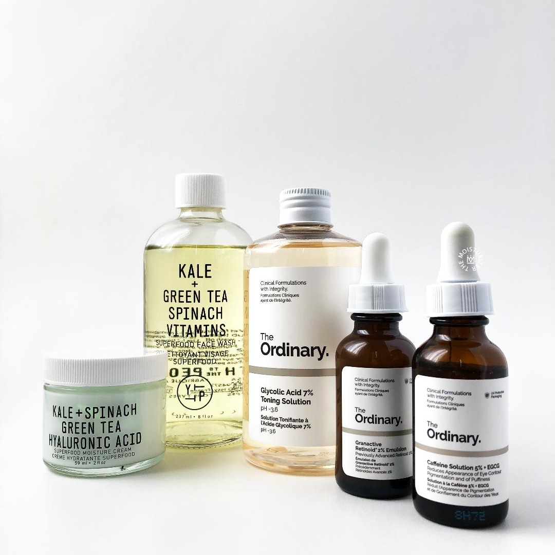 Night routine for dehydrated skin