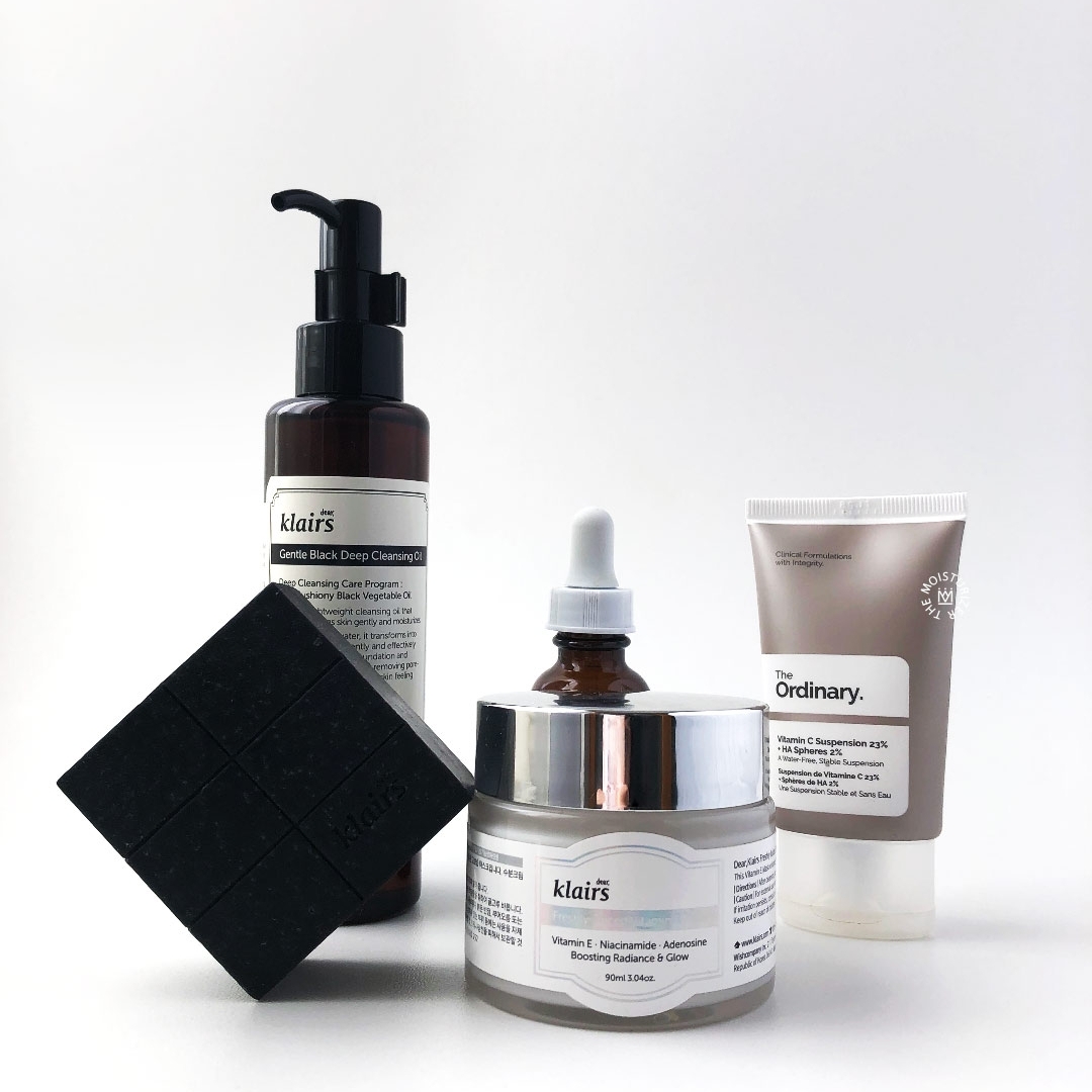 Night routine to reduce spots